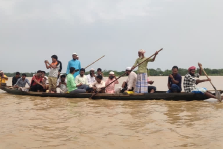 Four persons including two children died on Friday after drowning in floodwaters in Cachar, Lakhimpur and Nagaon districts and the death toll in floods and landslides rose to 14