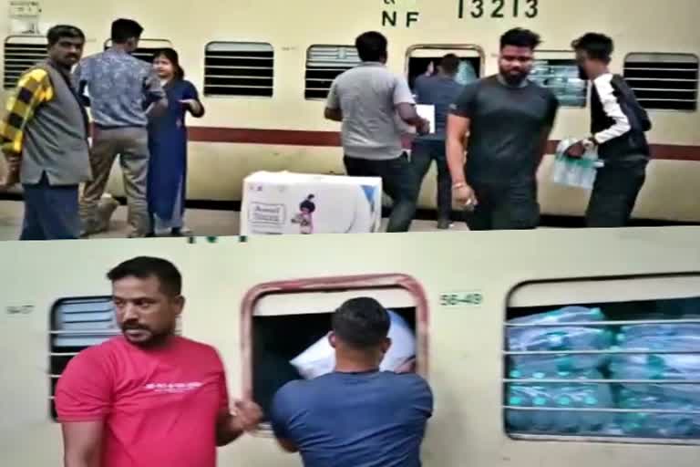 Refills distributed through a special train in Hojai