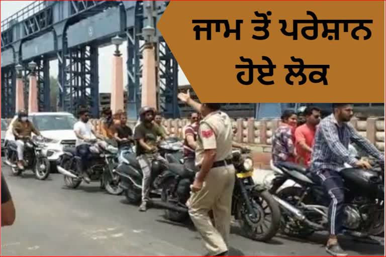 Chandigarh Una highway and long traffic jam on Nangal Dam disturbed people