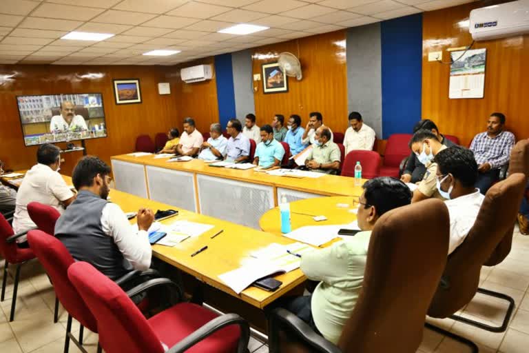 CM Bommai Video Conference with Dc and Ministers