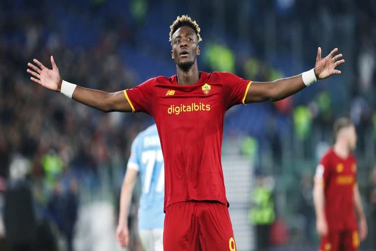 Tammy Abraham broke the record for goals scored by an Englishman in Serie A  Tammy Abraham Serie A record  Roma forward Tammy Abraham  Gerry Hitchens  സീ​​​രി എയില്‍ ടാമി അ​​​ബ്ര​​​ഹാമിന് പുതിയ റെക്കോഡ്  സീ​​​രി എയില്‍ ഏറ്റവും കൂടുതല്‍ ഗോള്‍ നേടുന്ന ഇംഗ്ലീഷ്‌ താരമായി ടാമി അ​​​ബ്ര​​​ഹാം  ടാമി അ​​​ബ്ര​​​ഹാം