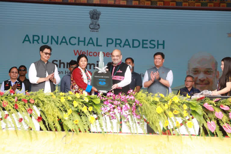 union home minister amit shah inaugurates 1000 crore project in namsai