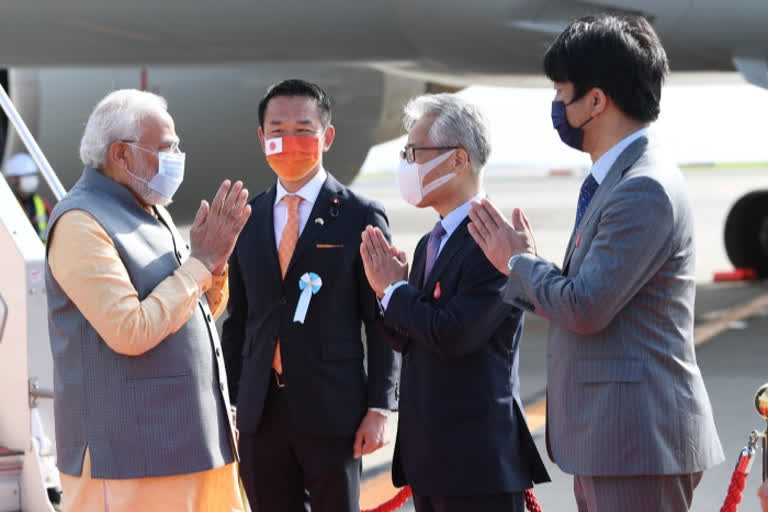 Modi arrives in Japan