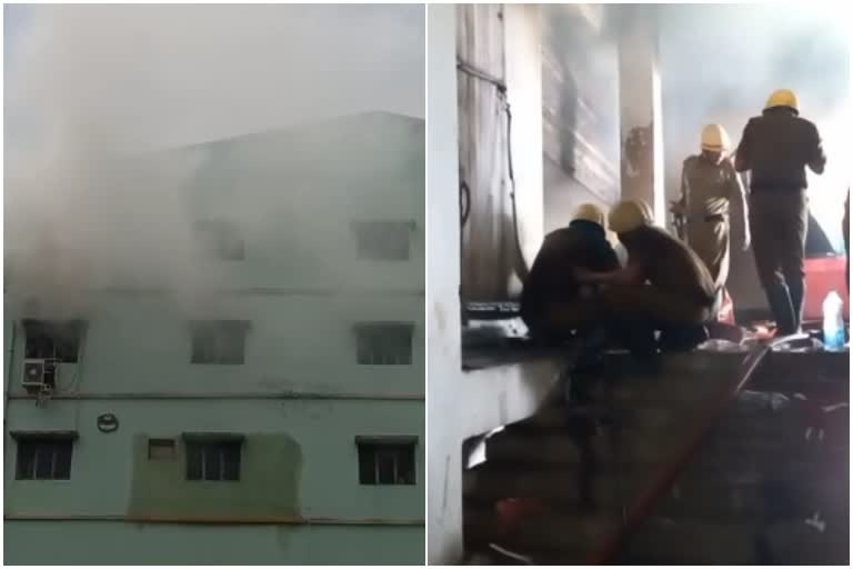 Fire in textile factory