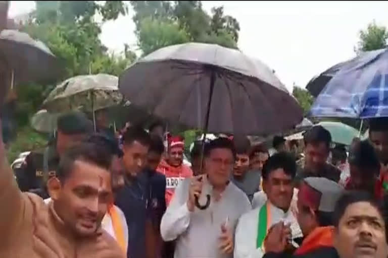 CM Dhami reached Nariyar village for Champawat by-election