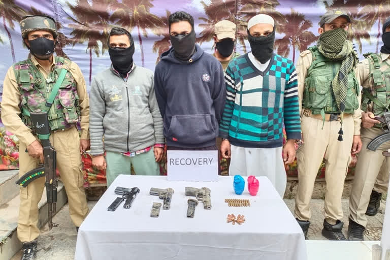 3 LeT militants, associate arrested for J&K sarpanch's murder