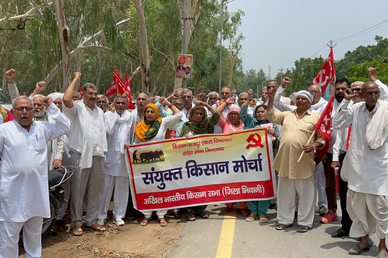 farmers protest in bhiwani
