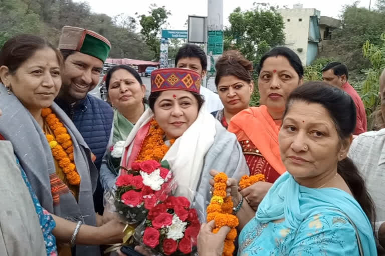 Mahila Congress President Netta DSouza himachal tour