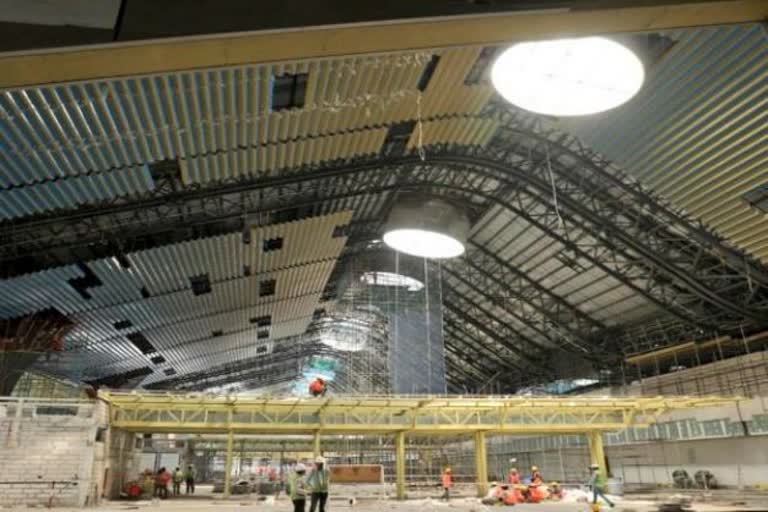 Skylight unique feature at Chennai Airport is under construction!