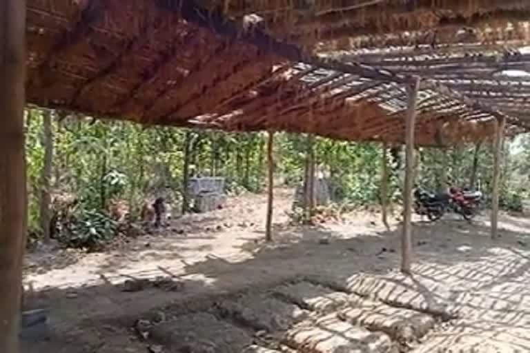 Gauthan construction incomplete in Kukurda of Raigarh