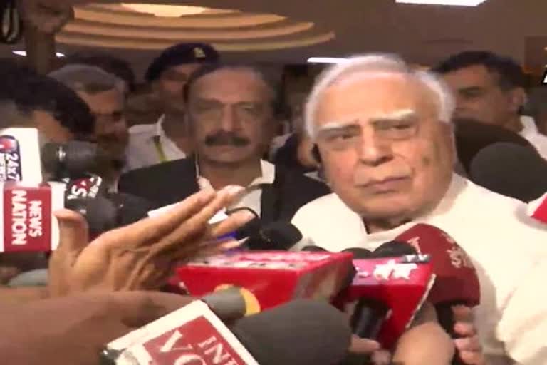 Kapil Sibal files nomination for Rajya Sabha election