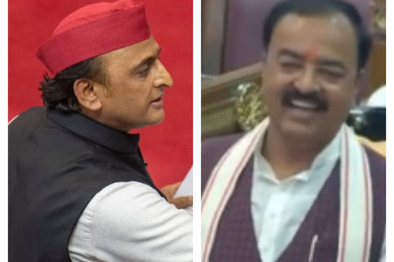 KP Maurya Akhilesh Yadav go back and forth on third day of UP budget session