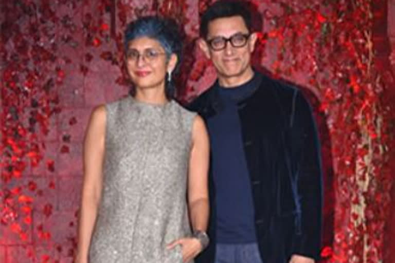 Aamir Khan Kiran Rao at Karan Johar Party