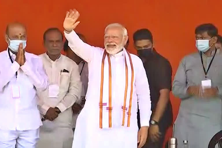 Modi in Hyderabad