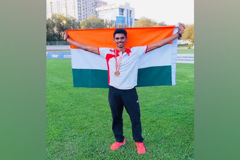 Murali Sreeshankar claimed long jump gold in Greece  Indias premier long jumper Murali Sreeshankar  മലയാളി താരം എം ശ്രീശങ്കറിന് സ്വർണം പിന്നിട്ടത് 8 31 മീറ്റർ  മലയാളി താരം ശ്രീശങ്കറിന് സ്വർണം  international jumping championship Greece