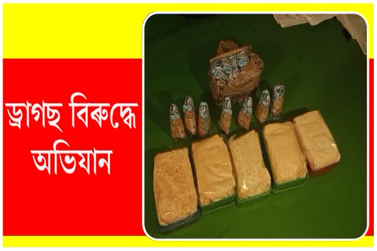 ড্ৰাগছৰ বিৰুদ্ধে অসম আৰক্ষীৰ অভিযান