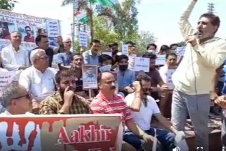 Protest of Kashmiri pandits in jammu