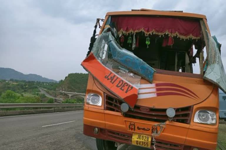 25 injured after bus turns turtle in J-K's Udhampur