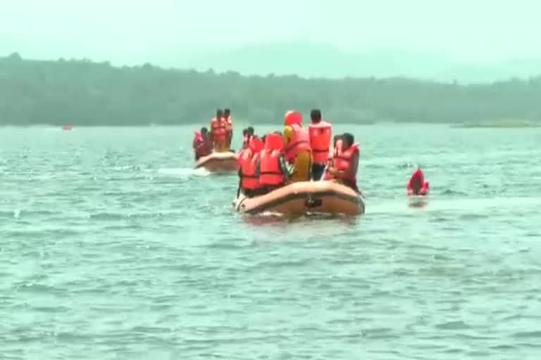 demonstration of people rescue operations in Kodagu