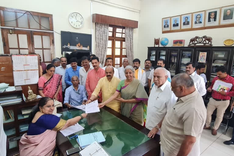 Union Minister Nirmala Sitharaman files Nomination for Rajya Sabha Elections