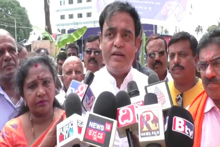 Minister Ashwattha Narayana talked to press