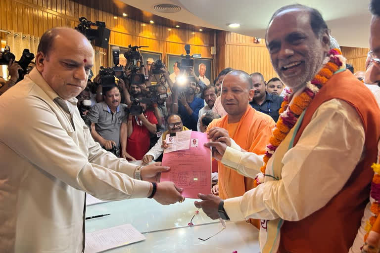BJP OBC National Morcha President K Laxman filed nomination as UP Rajya Sabha candidate