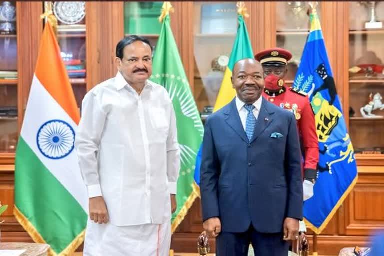 M Venkaiah Naidu Gabon visit