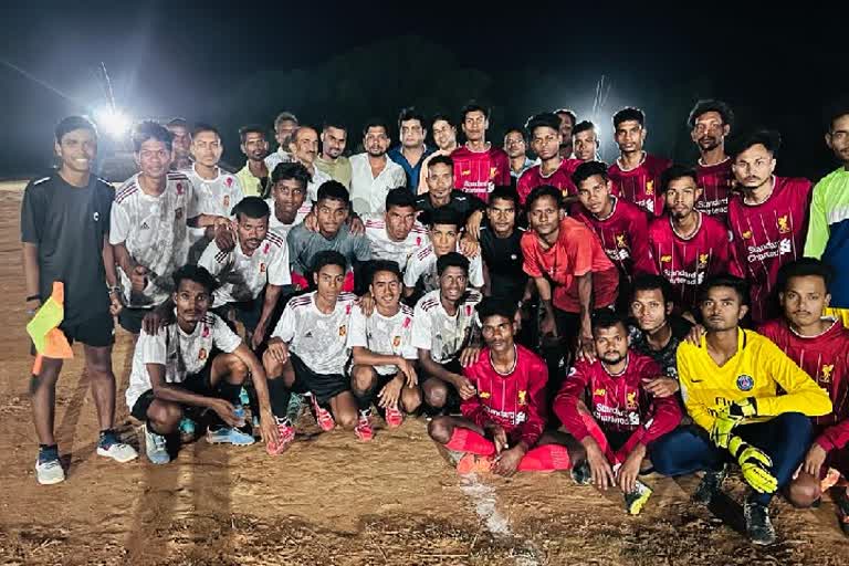 Night football competition organized in Ambikapur