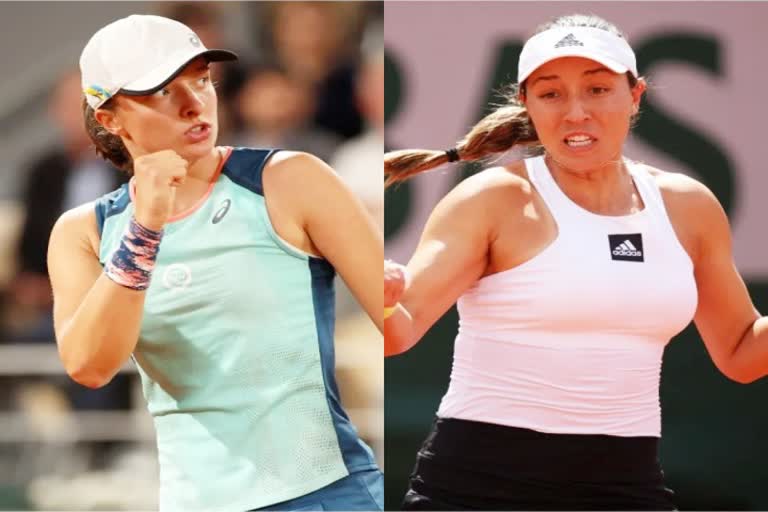 French Open 2022  Iga Swiatek  Swiatek reaches semi-final  Jessica Pegula  Swiatek defeating Pegula  इगा स्विएटेक  फ्रेंच ओपन 2022  फ्रेंच ओपन क्वॉर्टर फाइनल  जेसिका पेगुला  फ्रेंच ओपन सेमीफाइनल  खेल समाचार  Tennis  टेनिस मैच