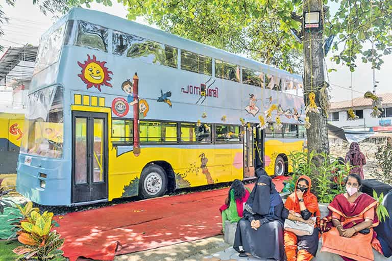 KSRTC buses become classrooms Double-decker bus now a classroom for children in Kerala