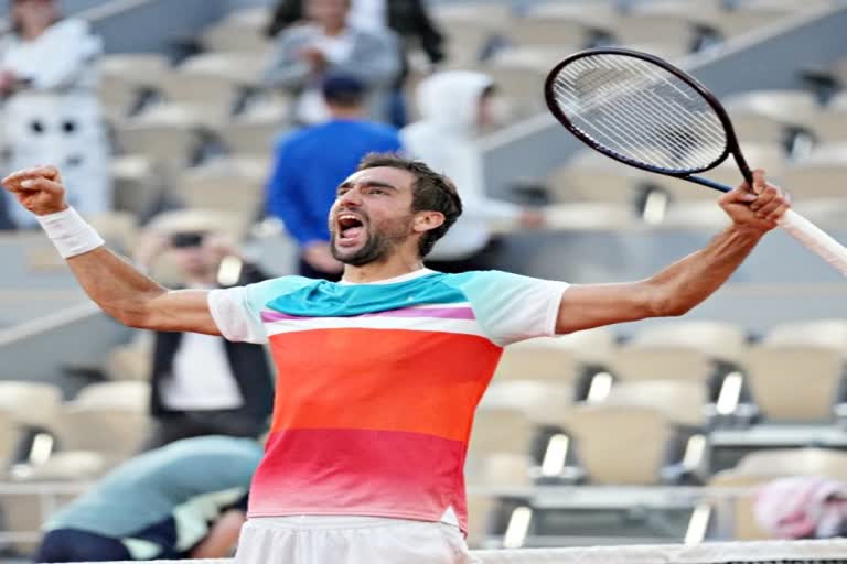 Tennis  French Open  grand slam  marin cilic  winner  paris  France  फ्रेंच ओपन  मारिन सिलिच  सेमीफाइनल  आंद्रेइ रूबलेव  sports news in hindi