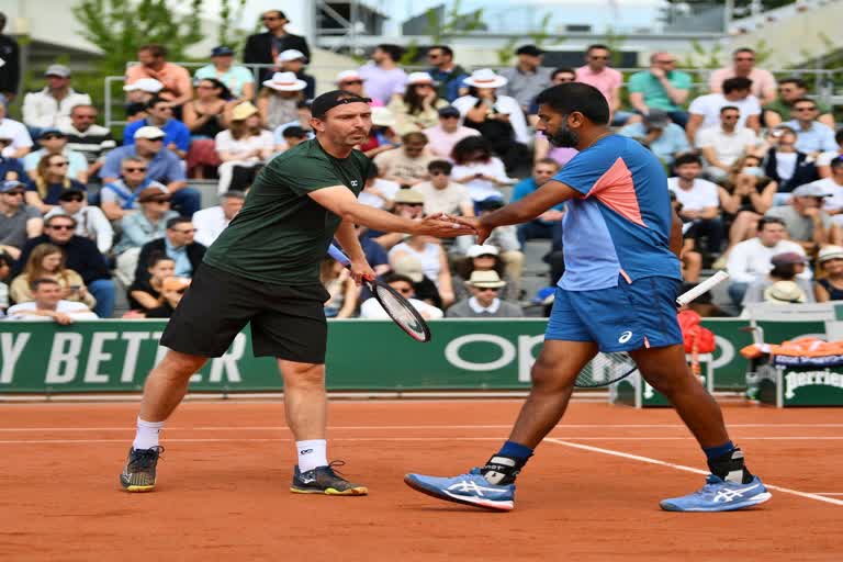 French Open 2022  Rohan Bopanna  रोहन बोपन्ना  एम मिडेलकूप  फ्रेंच ओपन 2022  पुरुष युगल सेमीफाइनल  French Open Men's Doubles  tennis  टेनिस न्यूज  खेल समाचार  Sports News