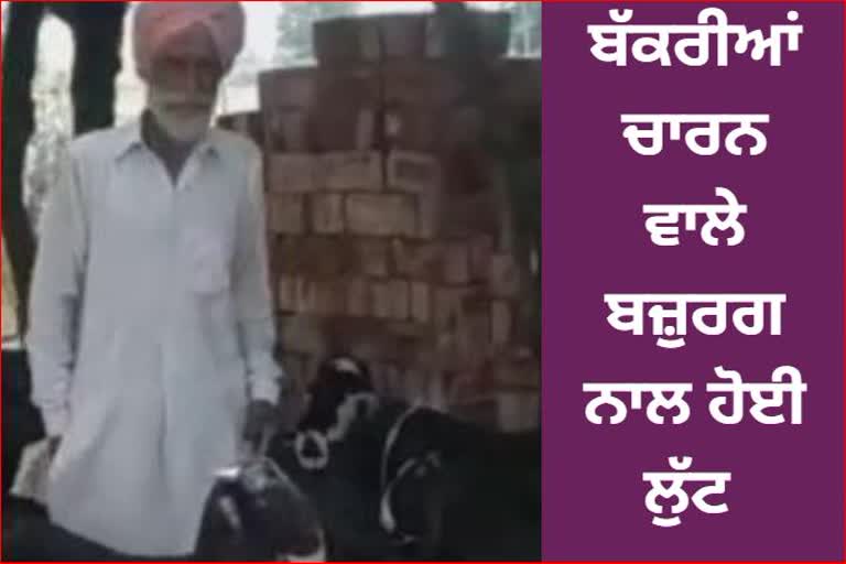 Robbery of an elderly goat herder in Barnala