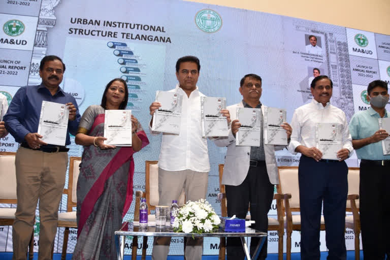 KTR released Annual Report of Municipality department of telangana