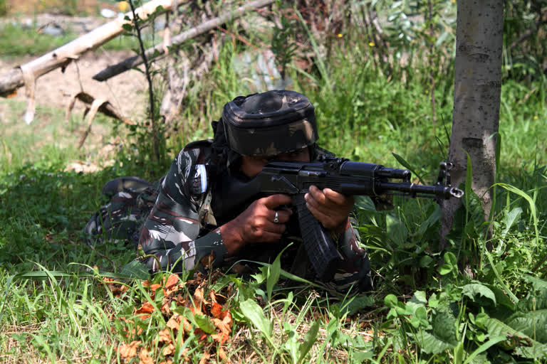 Encounter in verinag anantnag, security forces on the job