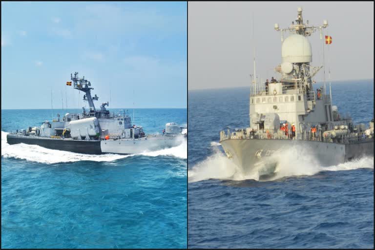 INS Nishank and INS Akshay