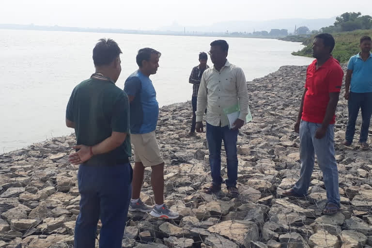 Anti erosion work of Ganga in Sahiganj