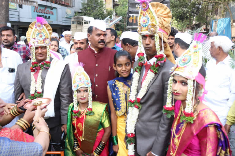 divyangs marriage arranged by seva mitra mandal trust and louis braille blind welfare society in pune