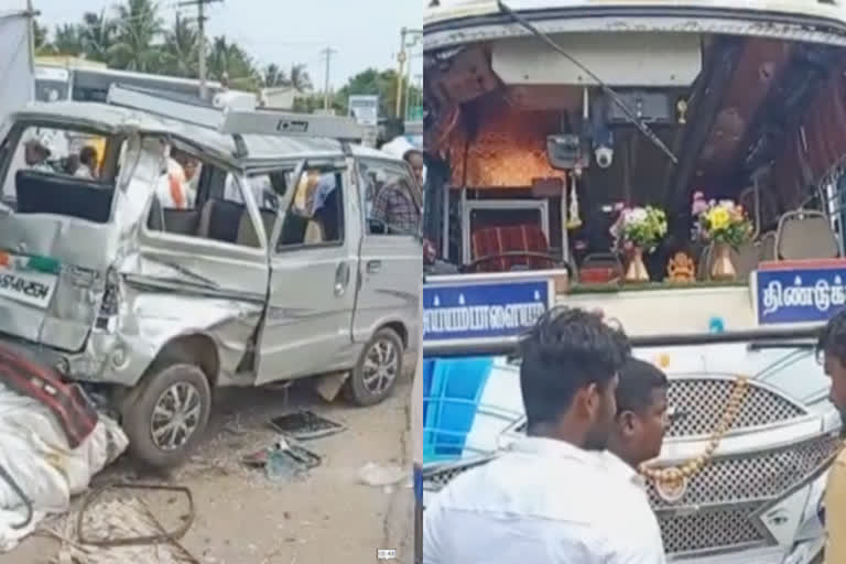 தனியார் பேருந்து ஆம்னி வேன் மீது மோதிய சிசிடிவி பதைபதைக்கும் காட்சி..!