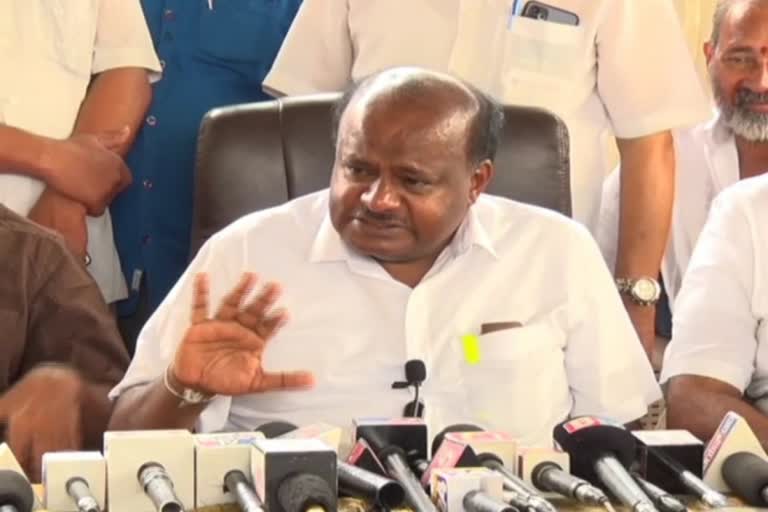 H.D. Kumaraswamy talked in Pressmeet