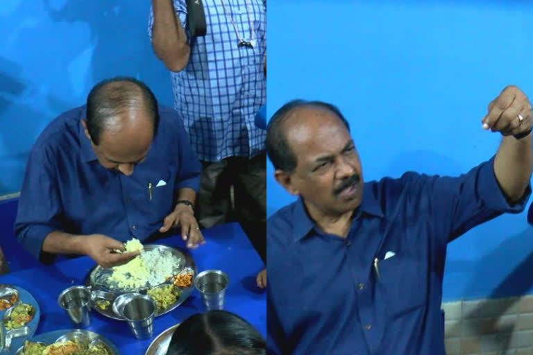 g r anil in cottonhill lp school  hair on food served to minister g r anil  minister to assess the quality of noon meal project  സ്‌കൂൾ ഉച്ചഭക്ഷണം നിലവാര പരിശോധന  മന്ത്രി ജി ആർ അനിലിന്‍റെ ഭക്ഷണത്തിൽ തലമുടി  തിരുവനന്തപുരം ഗവ എൽ പി എസ് കോട്ടൺഹിൽ