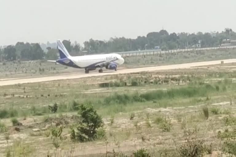 Successful landing of Indigo flight at Deoghar airport