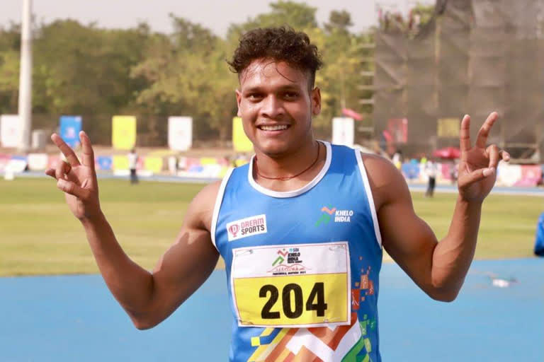 jharkhand-athlete-sadanand-kumar-became-fastest-runner-in-khelo-india-youth-games-2022