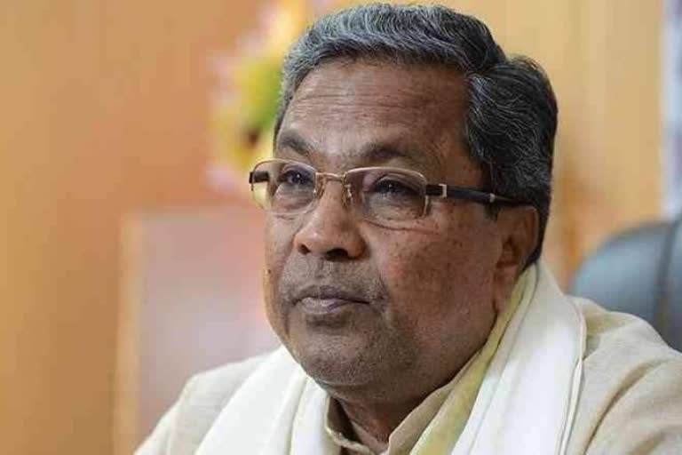 Opposition leader Siddaramaiah