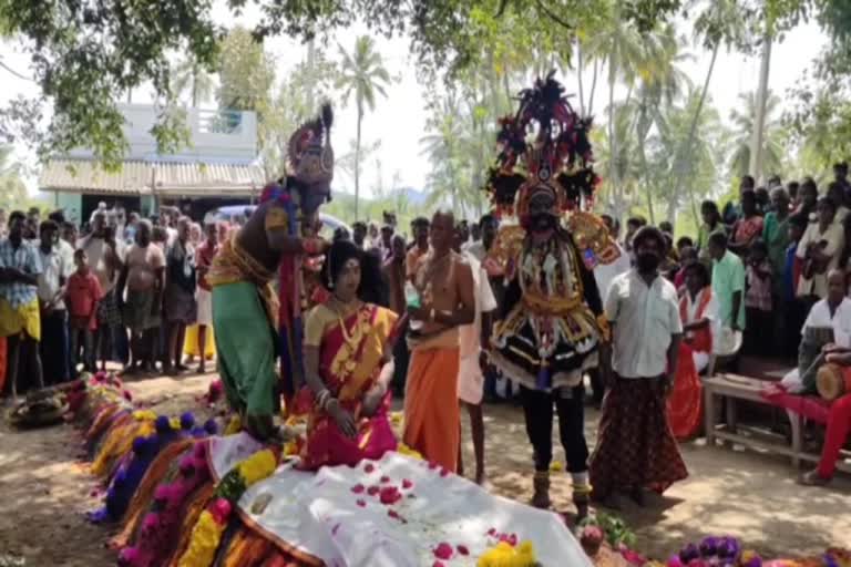 மழை வேண்டி மகாபாரத சொற்பொழிவு, துரியோதனன் படுகளம் நிகழ்ச்சி