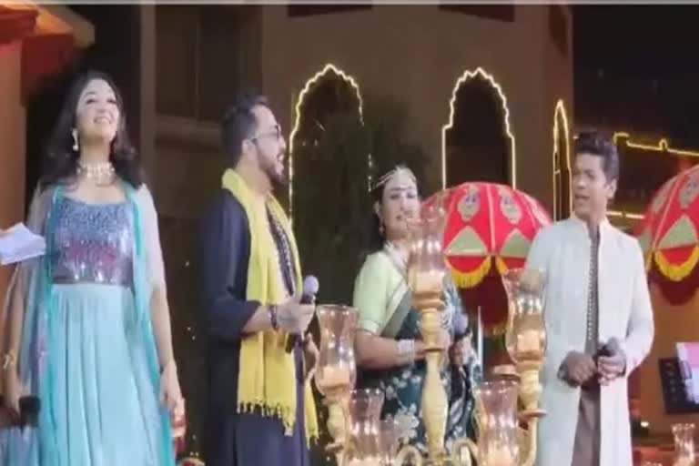 The sets of Swayamvar Mika Di Vohti unveiled, Shaan Jaspinder Narula and Bhumi Trivedi in Jodhpur