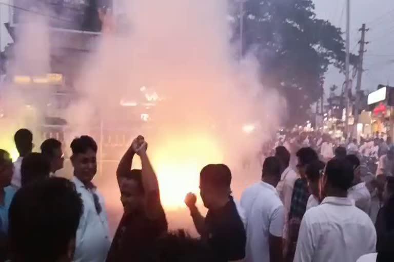 Unseasonal Diwali in Nalbari city