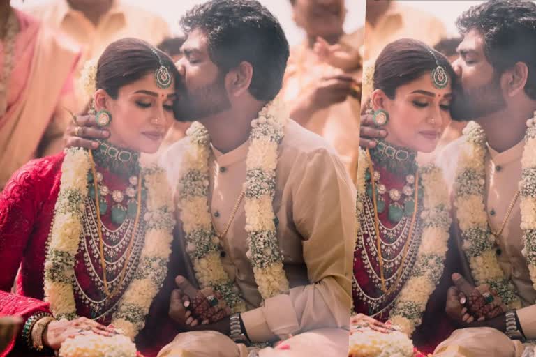 Nayanthara Vignesh Shivan first wedding picture  വിഘ്‌നേഷ്‌ ശിവന്‍ ആദ്യ വിവാഹ ചിത്രം പുറത്ത്  Nayanthara Vignesh provide lunch for kids  നയന്‍താരയും വിഘ്‌നേഷ്‌ ശിവനും വിവാഹരായി  Nayanthara Vignesh Shivan wedding dress  Celebrities in Nayanthara Vignesh wedding  Nayanthara Vignesh provide lunch for kids  Nayanthara shares first wedding picture  Vignesh Shivan shares marriage photo