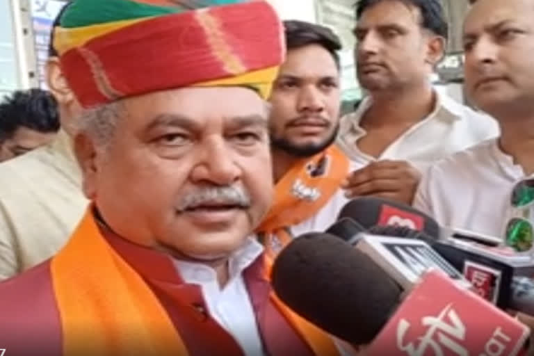 Union Agriculture minister Narendra Singh Tomar targets Congress