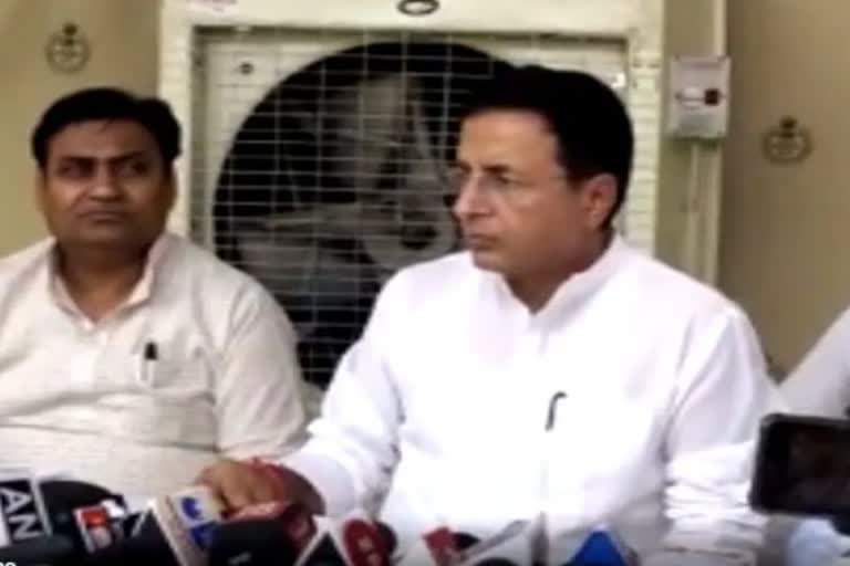 Randeep Surjewala in Udaipur, Randeep Surjewala slip of tongue